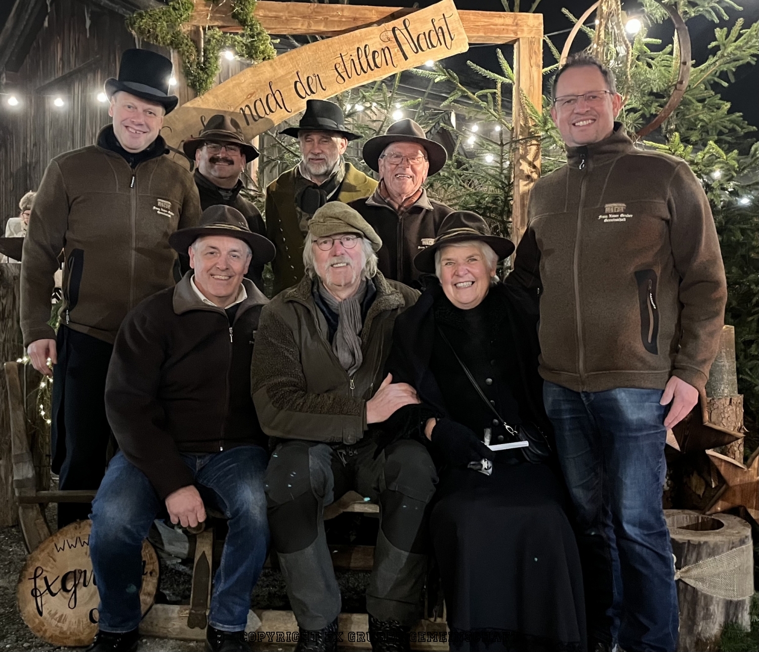 Leute am Marktgelände